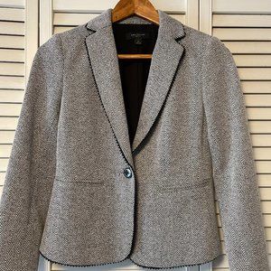 Ann Taylor Black & White Blazer, 0P